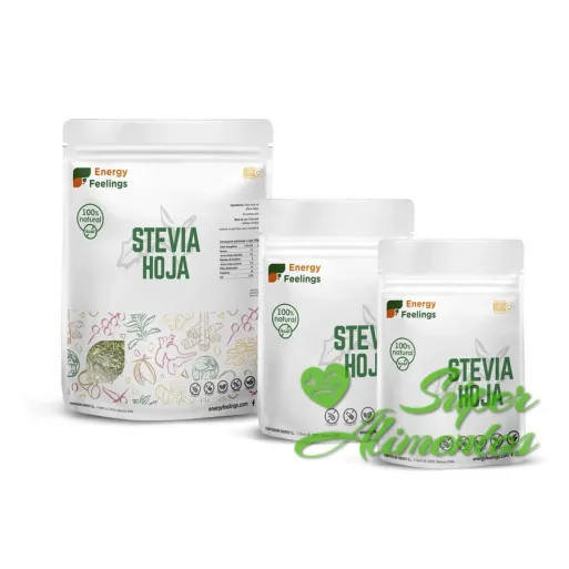 Stevia hoja seca de Energy Feelings. Poderoso edulcorante