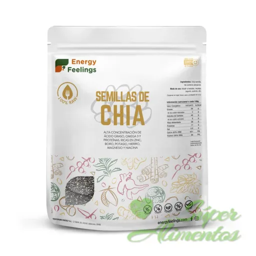 Venta de semillas de chia: propiedades y beneficios. Energy Feelings.