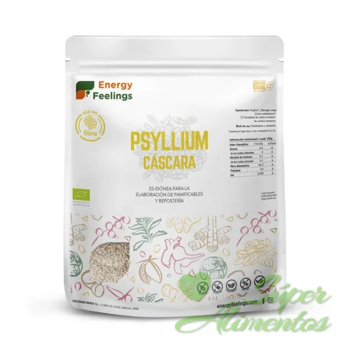 Comprar  psyllium entero ecológico de Energy Feelings. Rico en fibra.