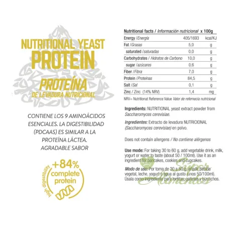 Comprar proteína de levadura nutricional a GRANEL con un 85% de proteína vegetal.