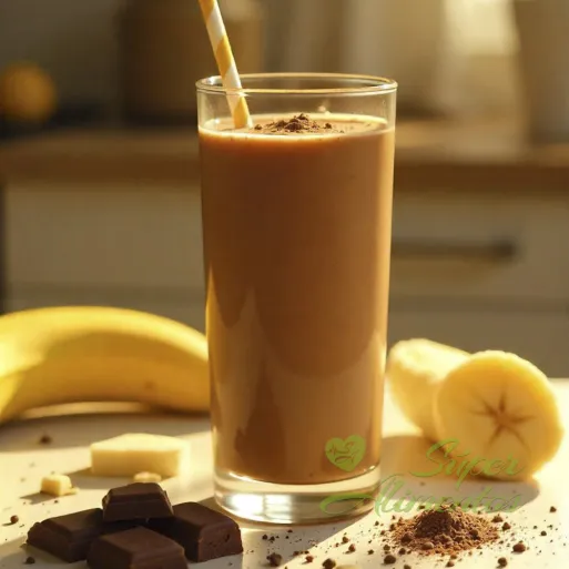 Comprar batido de maca y cacao ecológicos sabor banana.  Macuchino de Energy Feelings