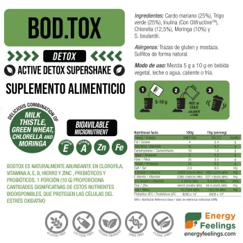 Batido DETOX ecologico superalimento depurativo y desintoxicante Venta