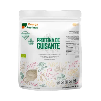 Venta de proteina de guisante ecológica con vainilla.