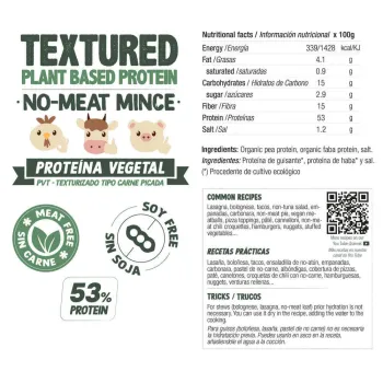 Comprar proteína vegana texturizada tipo carne picada a granel