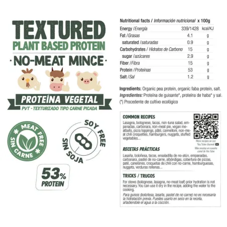 Comprar proteína vegana texturizada tipo carne picada a granel