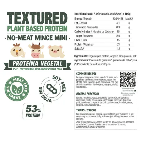 Comprar proteína vegana texturizada tipo carne picada fina A GRANEL