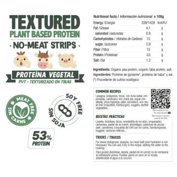 Comprar proteína vegana texturizada en tiras A GRANEL