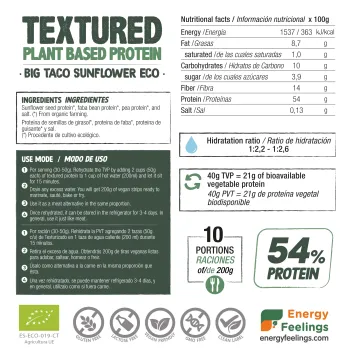 Comprar proteína vegana texturizada en tacos
