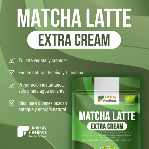 Comprar batido matcha latte ecológico de Energy Feelings