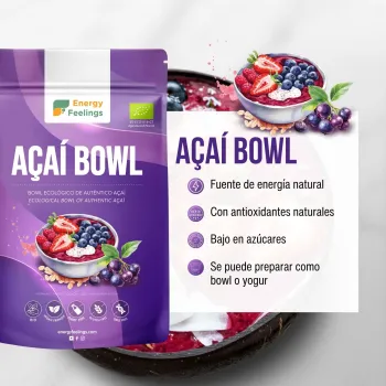 Comprar preparado de açai ecológico a granel para hacer helado o iogurt de Energy Feelings
