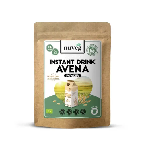 Venta de preparado instantáneo para hacer leche de Avena, ECO, sin gluten, de Nuveg Venta de preparado instantáneo para hacer leche de Avena, ECO, sin gluten, de Nuveg