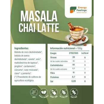 Venta de preparado instantáneo vegetal a base de coco y avena con especias