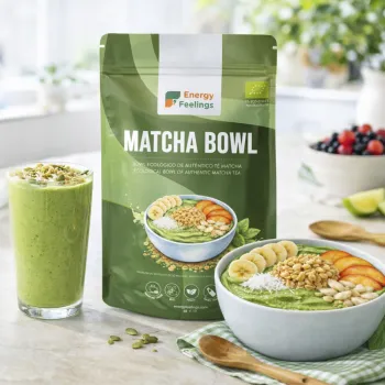 Comprar preparado de té matcha latte ecológico para hacer helado o yogur, de Energy Feelings