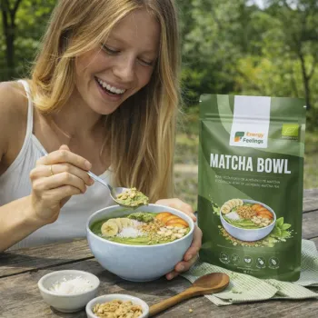Comprar preparado de té matcha latte ecológico para hacer helado o yogur, de Energy Feelings