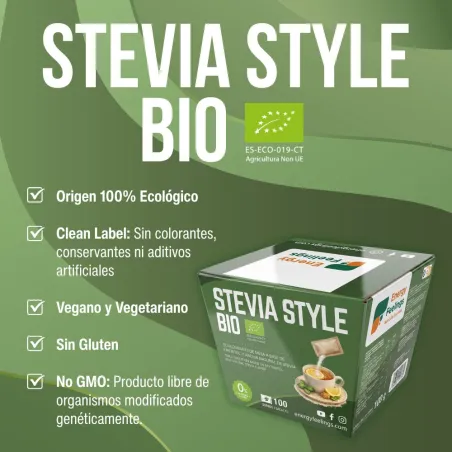 Comprar stevia a granel fácil de disolver. Endulza 8 veces más que el azúcar.