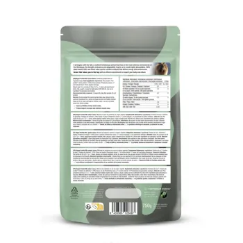 Comprar proteína vegana ecológica y cruda a base de proteínas de arroz, guisante y cáñamo con sabor cacao